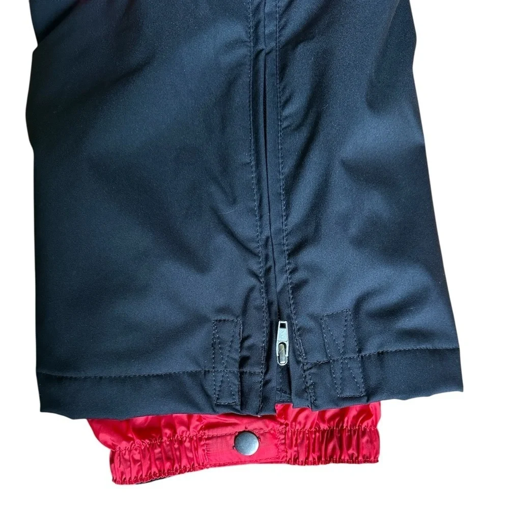 Spyder Bib Ski Snow Pants Like New Black Removable Suspenders Waterproof Kids 18